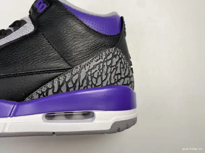 80% Off Sale Black CT8532 Air 3 Court Retro 050 Jordan Purple 0509